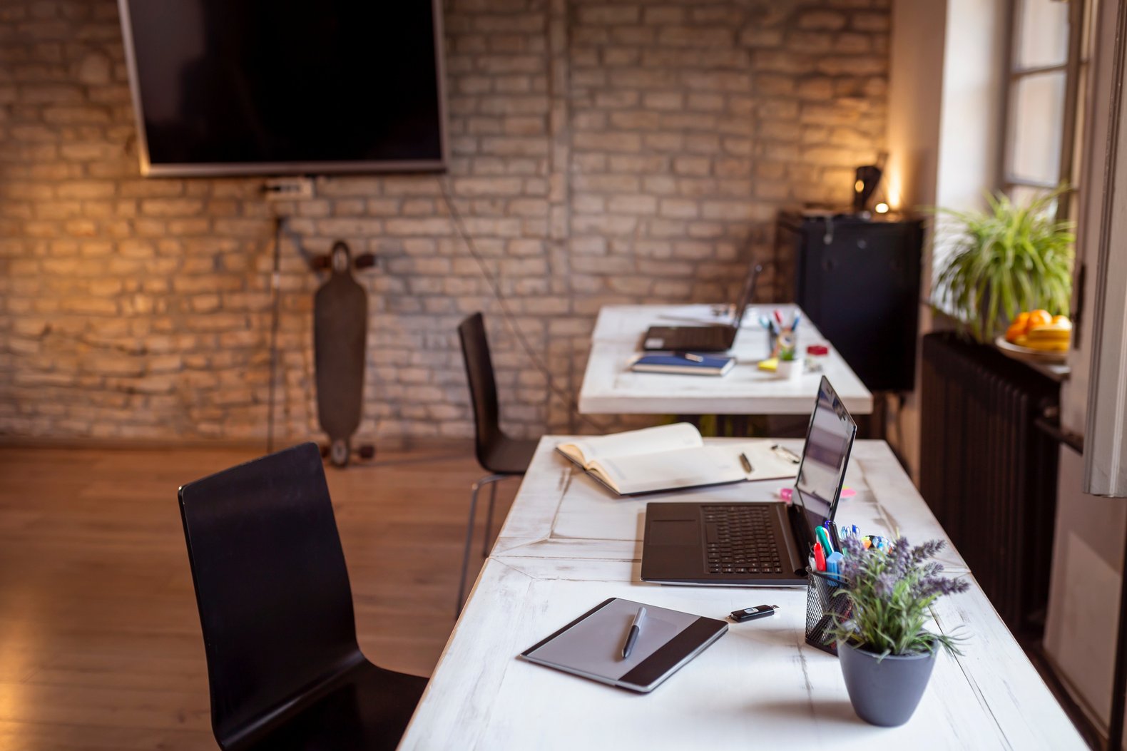 Modern coworking space interior